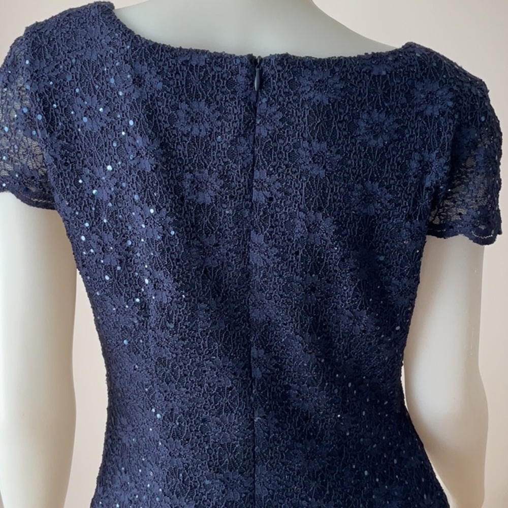 Connected Apparel Lace Sequin Dress - Picture 6 of 11